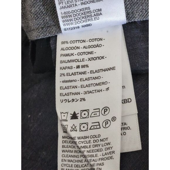 Dockers Men's Slim Fit Dress Pants - Size 34 - Black - Picture 7 of 8